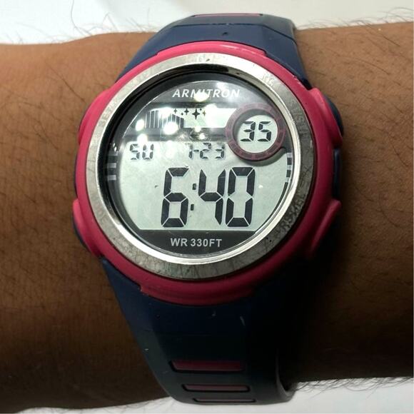 Pink Digital Armitron Watch - Picture 1 of 3
